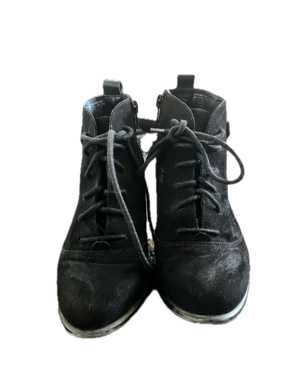 Giani Bernini Black Lace-Up Ankle Boots